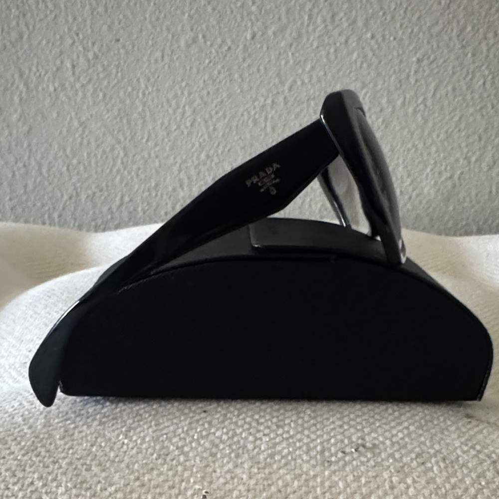 Prada Glossy Black Folding Sunglasses